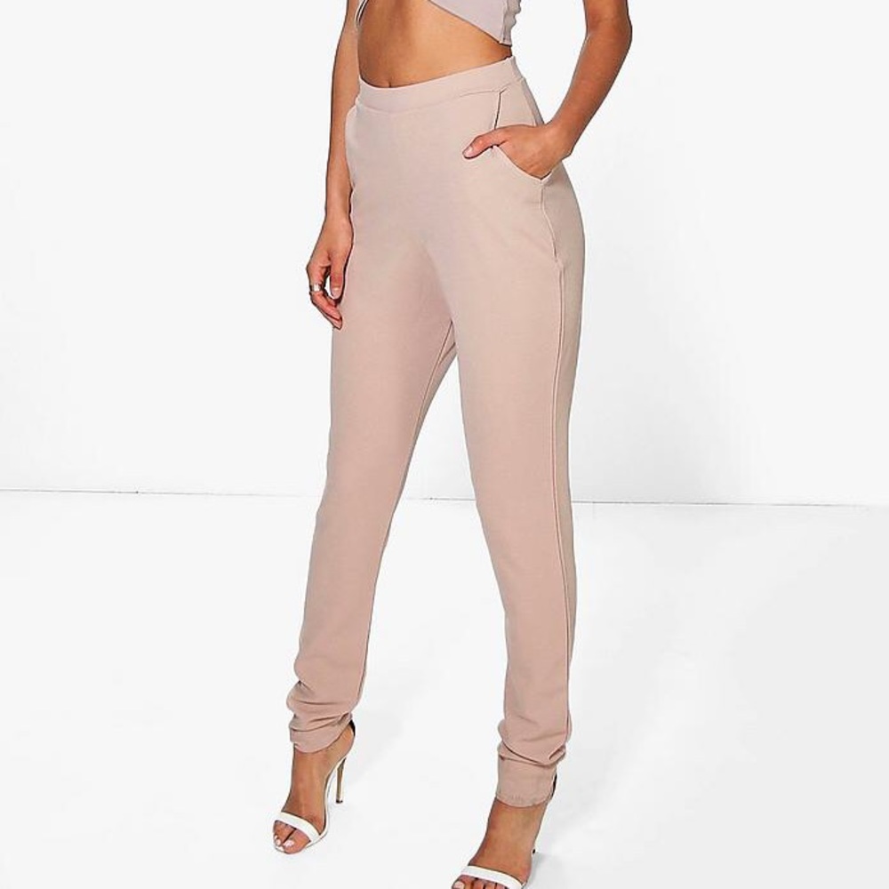 NWT Boohoo Stone Tall Trousers